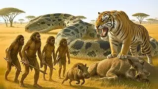 Life 2 Million Years Ago Spears Against Strength Caveman vs King Kong #originstoryhub