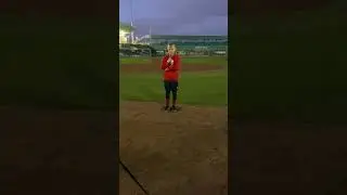 Ethan sings National Anthem at Jet Blue Park 2020