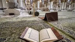 Раздетые женщины на территории мечети Пророка 