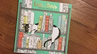 Coloring Book Review: Cats in Paris