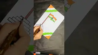 Republic Day Greeting Card #diy #greetingcard #republicday #craft #shorts #shortsfeed #ytshorts