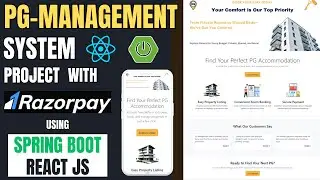 PG Management System Project using Spring Boot, React JS, MySQL| Razorpay | Java Final Year Project