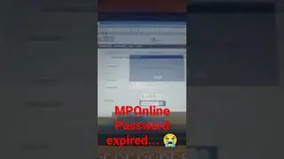 Your password has been expired, please change immediately, mponline message. #mponline #shorts