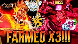 N°1 MEGA BUFF DEL AÑO!!! 📈 X3 FARM REY DEMONIO BOSS MEJOR EQUIPO! 🙂 | Seven Deadly Sins: Grand Cross