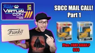 SDCC 2020 Funko Pop Haul Part 1 | Experience | Con Stickers | Fake or Real Grail $$$