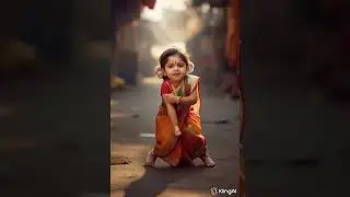 ASMR Indian Baby Girl Traditional Saree Dance 😍✨#viral