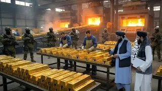 The largest gold factory and production line in Afghanistan by the Taliban  
