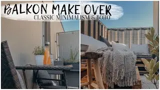 BALKON MAKE OVER ⎟ classic minimalistic meets boho 🌿  ⎸ lematria ✨