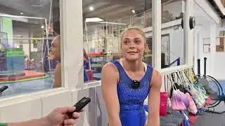 Gymnast Mylee Grant, of Thorndike, Maine, makes her mark on national scene.