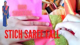 SIMPLE WAY TO STITCH SAREE FALL | EASY WAY | #CBItakeover