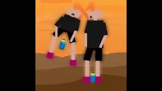 NFT Bad Boy throw water at his friend in the Desert, NFT