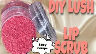 ДОМАШНИЙ ОТШЕЛУШИВАЮЩИЙ СКРАБ ДЛЯ ГУБ LUSH (натуральный розовый оттенок губ от этого скраба) И РУКОВОДСТВО | ПРОСТОЙ РЕЦЕПТ!