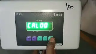 Essae DS-215 Electronic Weighing Scale Calibration Process