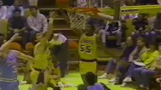 Billy Thompson Dunks and Passes Behind His Back vs. Kings (1987)