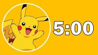 5 Minute Radial Timer - Pikachu Pokemon Edition!