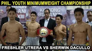 UNDEFEATED FRESHLER UTRERA VS SHERWIN DACULLO YOUTH CHAMPIONSHIP | SUGANOB VS YOHANA LIVE PMI-BOHOL