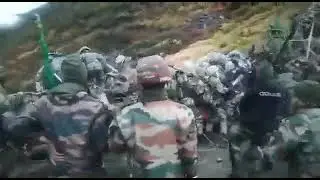 Indian chinese soldiers clashed in Twang Himalayas india china border fight Raw footage