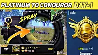 🔥DAY-1 || SEASON 14 SOLO CONQUEROR RANK PUSH | SOLO CONQUEROR LOBBY GAMEPLAY | STANDYT PUBG