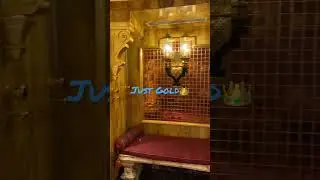Dubai Gold bathroom at the Burj Al Arab Royal suite 👑 #shorts #burj #viral