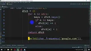 How to find frequency of Characters in a String in Python