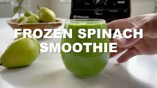 Frozen Spinach Pear Ginger Smoothie