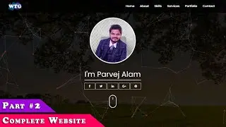 #2 Personal Portfolio Complete Website using only Html Css Javascript | Web Tutorial Guru