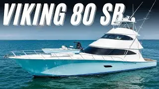 $7.7 Million Viking 80' Skybridge!