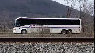 RDMVTL 18,144 ~  3/31/2016 9 {MY BUS STORY} w/MAX : SL/COACH USA [EB] DL&W RR @ GIBSON , NY