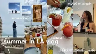 summer in LA vlog | get ready with me, revolve haul, going out & more