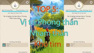 Genshin Impact || Top 5 vị tr&iacute; Phong thần đồng v&agrave; Nham thần đồng dễ bỏ s&oacute;t
