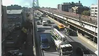 NYC DOT Traffic Cam Distant Fire  EXCLUSIVE!!!!!