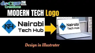 Logo Design Process in Adobe Illustrator for Nairobi Tech Hub  | Modern Tech Logo Design Tutorial