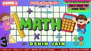Mathematical REASONING🤩🔥|NET SET JRF|Solved PYQ 2018-2012(Part 3)| Oshin Jain #maths #pyq #ap #viral