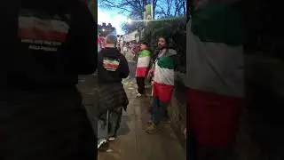 they are out another night Iranians at the embassy #iran #iranprotests2026
