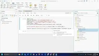 Using Jupyter Notebook in ArcGIS pro to import shapefile into geodatabase || Python
