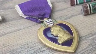 Purple Heart medal found in a dumpster (read description)