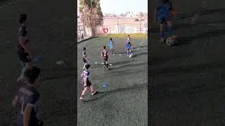 U10 Warm up passing drill pass and skipping #u10 #soccer #practice #training #football #passingdrill