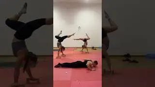 WALKING ON HANDS WITH PARALETTES &ndash; BECAUSE WHY NOT? 🤸&zwj;♀️😂 #klaudiastawiarz
