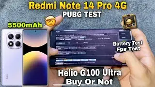 Redmi Note 14 Pro 4G Pubg Test !!🤯🔥 | Redmi Note 14 Pro 4G Pubg Fps Test | Battery Test | Gyro Test