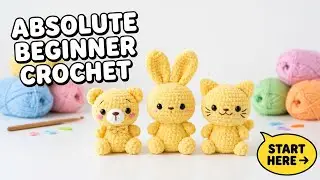 How to Crochet for Absolute Beginners (You'll learn in 5 minutes!) (US Terms)