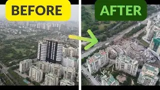 Gone in 9 seconds  #noidatwintowerdemolition #drone #WanderingWild
