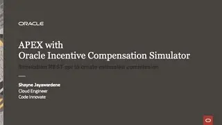 Oracle APEX REST API for Oracle Incentive Compensation Simulations