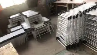 Cloth drying stand production site 2