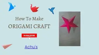 How to make Christmas Star at home | Easy paper Star | Christmas Decorations |  Achu's|#Achus2004#