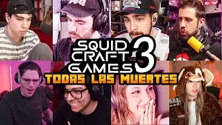 TODAS LAS MU3RT3S EN LOS SQUID CRAFT GAMES 3