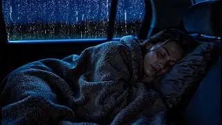 Deep Sleep Ambience | Soothing Rain on Car Windows in the Silent Night