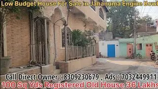 Low Budget Asbestos Old #houseforsale in Jahanuma Engine Bowli Hyderabad 100 SqYd 3BHK House 36 Lakh