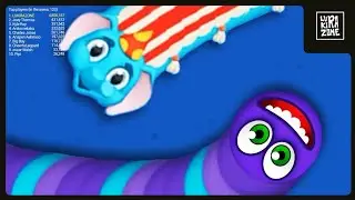 WORMS ZONE epic Gameplay Top 1 | video #154 | slitherio wormate biggest snake io🐍 game | LUKIRAZONE