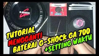 Tutorial cara mengganti baterai dan setting waktu di Jam Tangan G-SHOCK GA 700 #watchservice #gshock