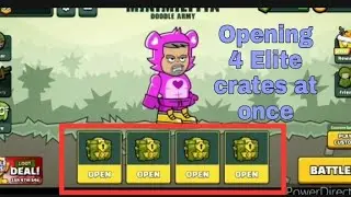 Opening 4 Elite crates at once in mini militia